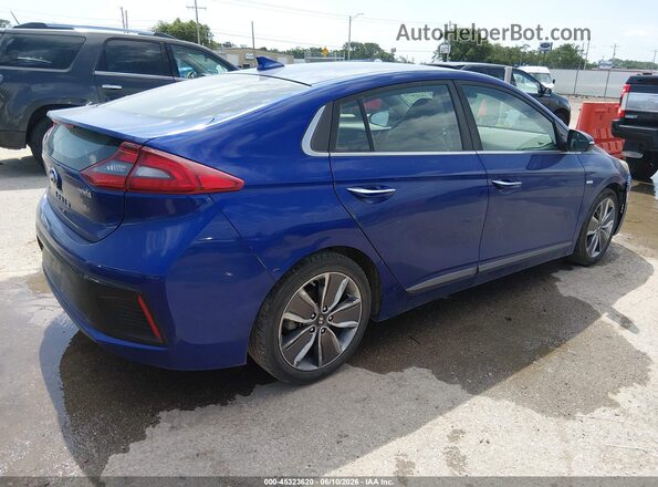 KMHC85LC4KU116530 2019 HYUNDAI IONIQ HYBRID Blue Հետևի աջ