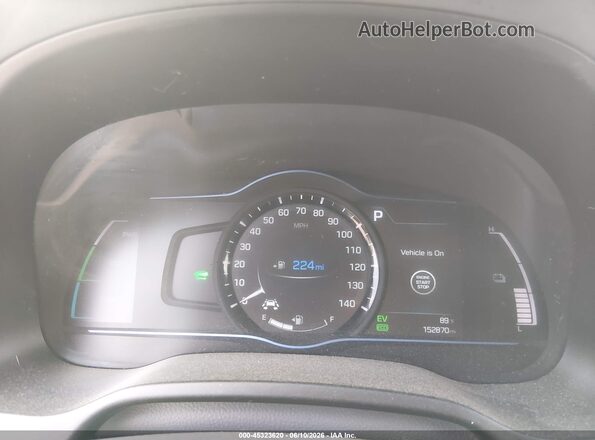 KMHC85LC4KU116530 2019 HYUNDAI IONIQ HYBRID Blue Հետևի նստատեղերի տեսք