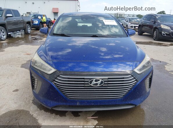 KMHC85LC4KU116530 2019 HYUNDAI IONIQ HYBRID Blue Սարքավորումների վահանակի տեսք