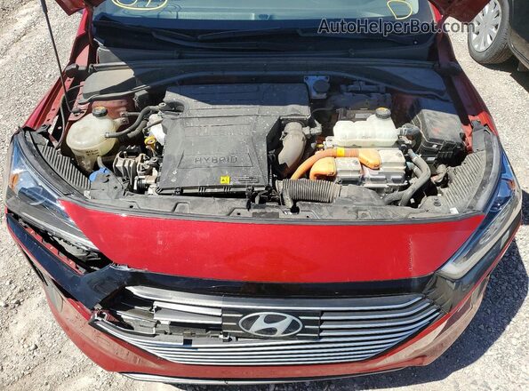 KMHC85LC4KU137104 2019 HYUNDAI IONIQ Red 