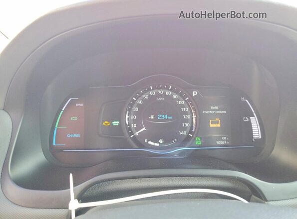 KMHC85LC4KU137104 2019 HYUNDAI IONIQ Red 