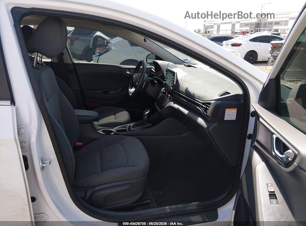 KMHC85LC4LU211882 2020 HYUNDAI IONIQ HYBRID White Widok wnętrza z przodu