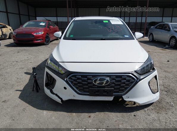 KMHC85LC4LU211882 2020 HYUNDAI IONIQ HYBRID White Widok z przodu