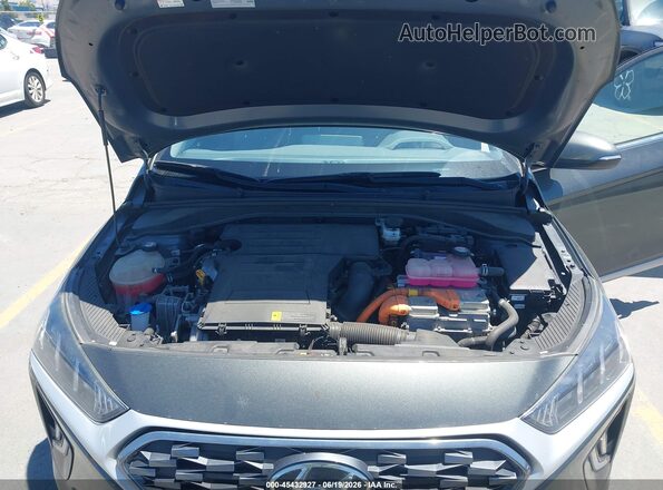 KMHC85LC4MU260775 2021 HYUNDAI IONIQ HYBRID Gray უკანა ხედი