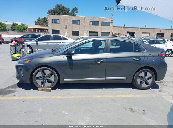 KMHC85LC4MU260775 2021 HYUNDAI IONIQ HYBRID Gray სალონის 360-გრადუსიანი ხედი