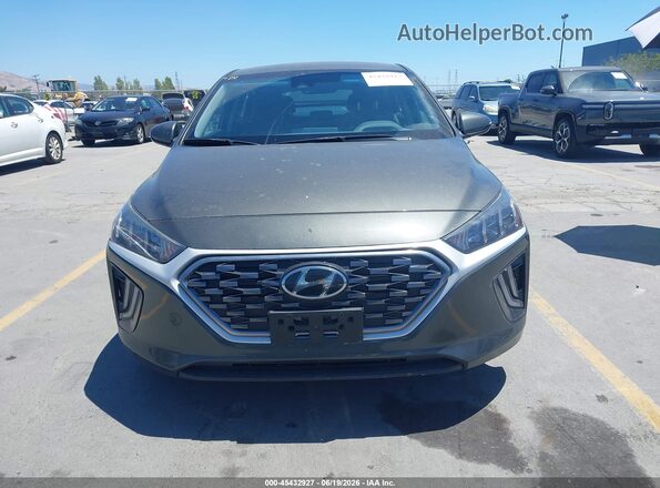 KMHC85LC4MU260775 2021 HYUNDAI IONIQ HYBRID Gray ხელსაწყოთა პანელის ხედი