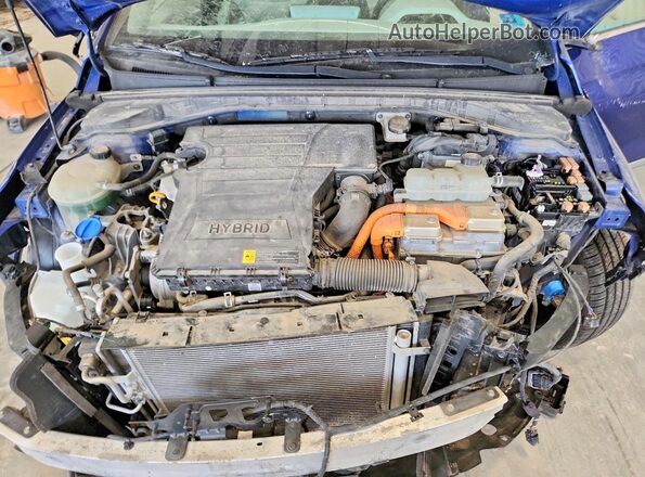 KMHC85LC7LU196407 2020 HYUNDAI IONIQ Blue უკანა სალონის ხედი