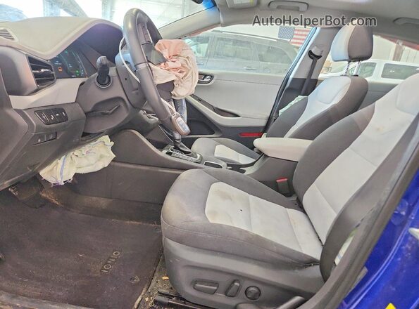 KMHC85LC7LU196407 2020 HYUNDAI IONIQ Blue წინა სალონის ხედი