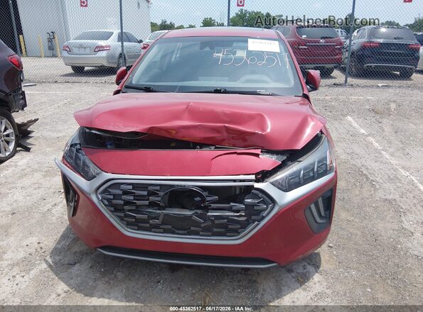KMHC85LC8LU242519 2020 HYUNDAI IONIQ HYBRID Red Widok z przodu