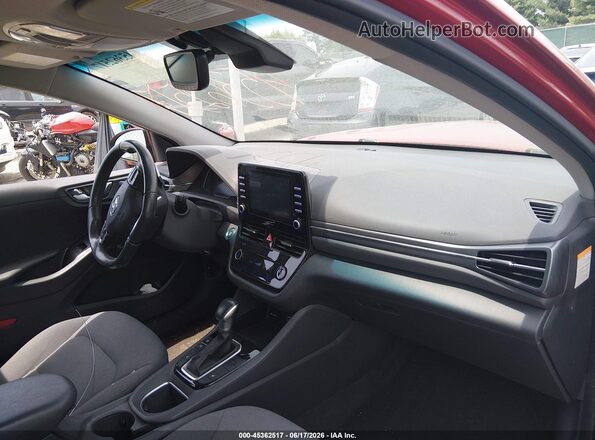 KMHC85LC8LU242519 2020 HYUNDAI IONIQ HYBRID Red Widok wnętrza z przodu