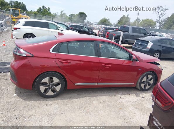 KMHC85LC8LU242519 2020 HYUNDAI IONIQ HYBRID Red Widok wnętrza z tyłu