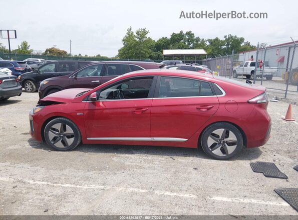 KMHC85LC8LU242519 2020 HYUNDAI IONIQ HYBRID Red Widok wnętrza 360 stopni