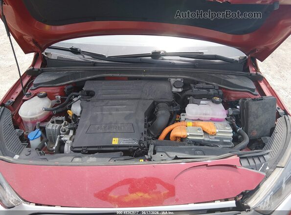KMHC85LC8LU242519 2020 HYUNDAI IONIQ HYBRID Red Widok z tyłu