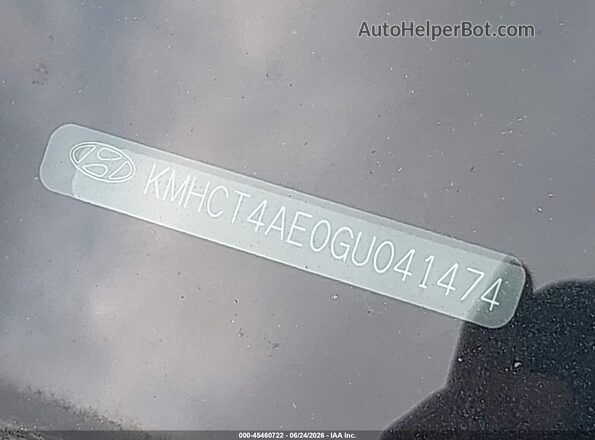 KMHCT4AE0GU041474 2016 HYUNDAI ACCENT Silver 