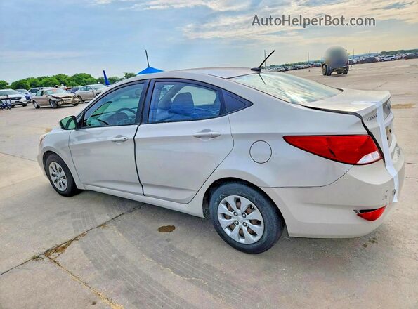 KMHCT4AE0GU043886 2016 HYUNDAI ACCENT Beige Rear left