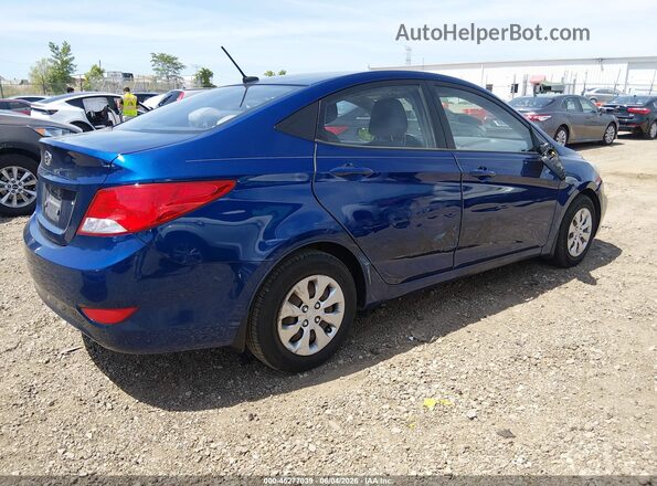 KMHCT4AE0GU045718 2016 HYUNDAI ACCENT Синий Задняя правая четверть