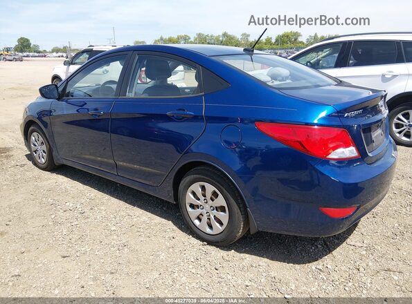 KMHCT4AE0GU045718 2016 HYUNDAI ACCENT Синий Задняя левая четверть