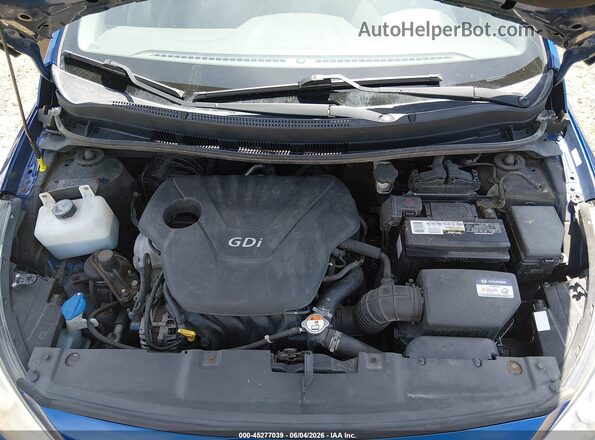 KMHCT4AE0GU045718 2016 HYUNDAI ACCENT Синий Вид сзади