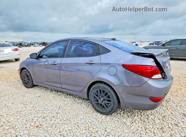 KMHCT4AE0GU089394 2016 HYUNDAI ACCENT Gray Задня ліва чверть