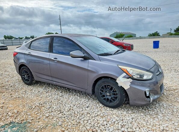 KMHCT4AE0GU089394 2016 HYUNDAI ACCENT Gray Передня права чверть