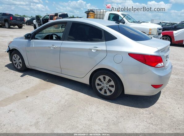 KMHCT4AE0GU090478 2016 HYUNDAI ACCENT Silver Задня ліва чверть