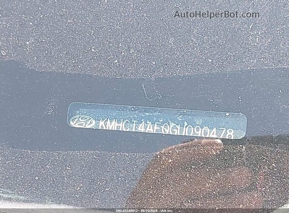 KMHCT4AE0GU090478 2016 HYUNDAI ACCENT Silver Вид щитка приладів