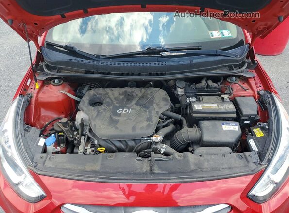 KMHCT4AE0GU157497 2016 HYUNDAI ACCENT Maroon Rear interior view