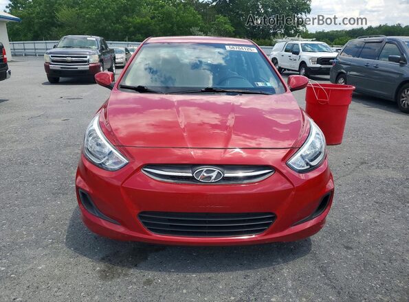 KMHCT4AE0GU157497 2016 HYUNDAI ACCENT Maroon Front view