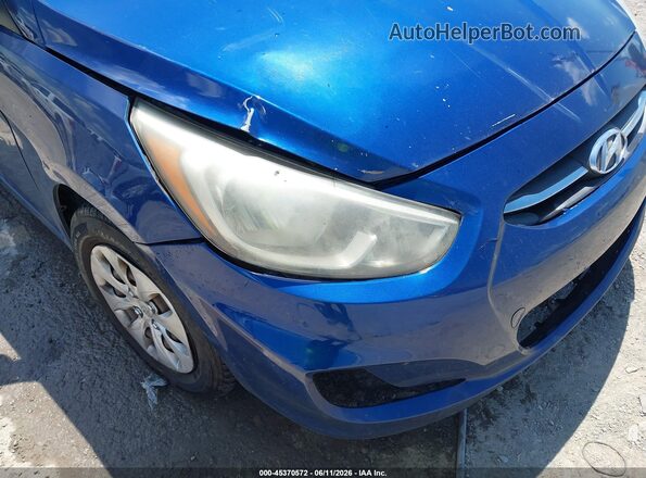 KMHCT4AE0GU947673 2016 HYUNDAI ACCENT Blue Widok z przodu