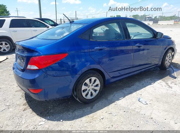 KMHCT4AE0GU947673 2016 HYUNDAI ACCENT Blue Tył prawy