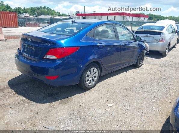 KMHCT4AE0GU990247 2016 HYUNDAI ACCENT Blue Rear right