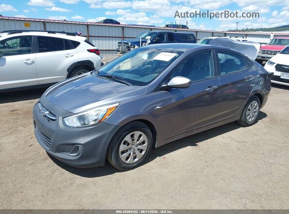 KMHCT4AE0GU997618 2016 HYUNDAI ACCENT Gray Front left