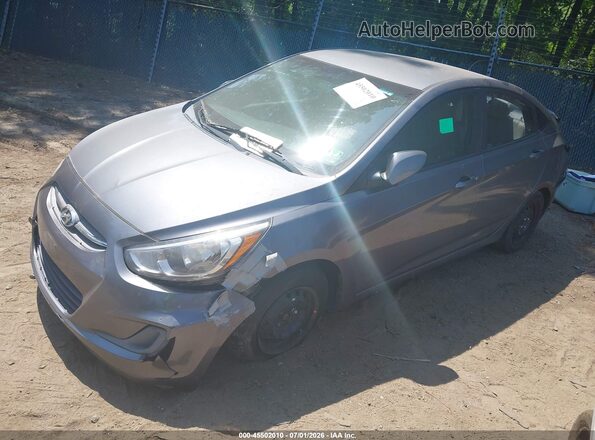 KMHCT4AE0HU195023 2017 HYUNDAI ACCENT Gray Przód lewy