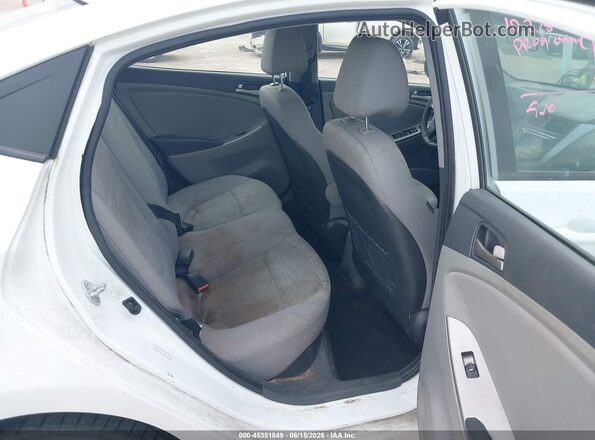 KMHCT4AE0HU237612 2017 HYUNDAI ACCENT White VIN კოდის სტიკერის ხედი