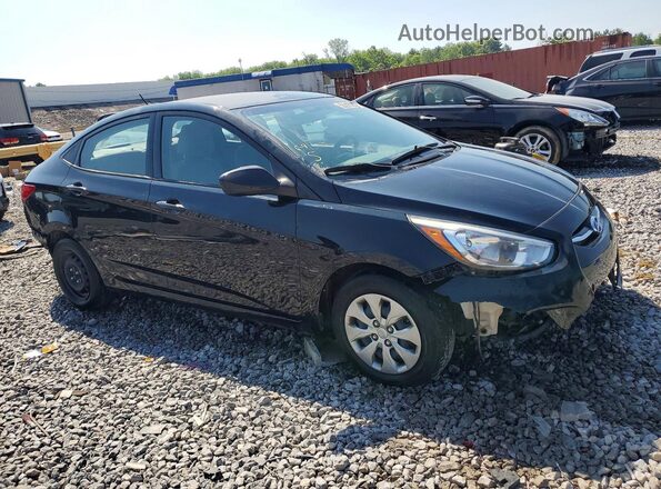 KMHCT4AE0HU318092 2017 HYUNDAI ACCENT Black Przód prawy