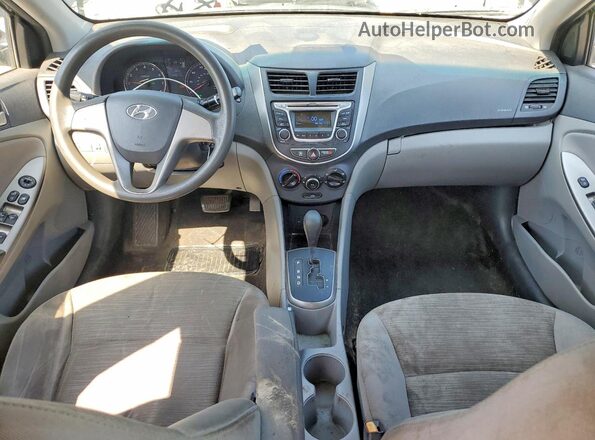 KMHCT4AE0HU318092 2017 HYUNDAI ACCENT Black Widok deski rozdzielczej
