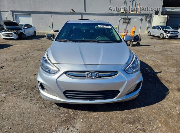 KMHCT4AE0HU318609 2017 HYUNDAI ACCENT Silver წინა ხედი