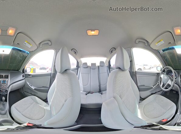 KMHCT4AE0HU331134 2017 HYUNDAI ACCENT Gray Панорамний вид салону 360°