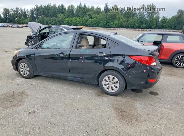 KMHCT4AE1GU053021 2016 HYUNDAI ACCENT Black Rear left