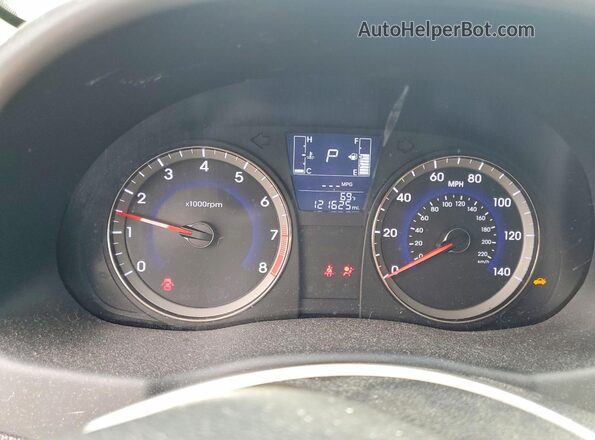 KMHCT4AE1GU053021 2016 HYUNDAI ACCENT Black Instrument cluster view
