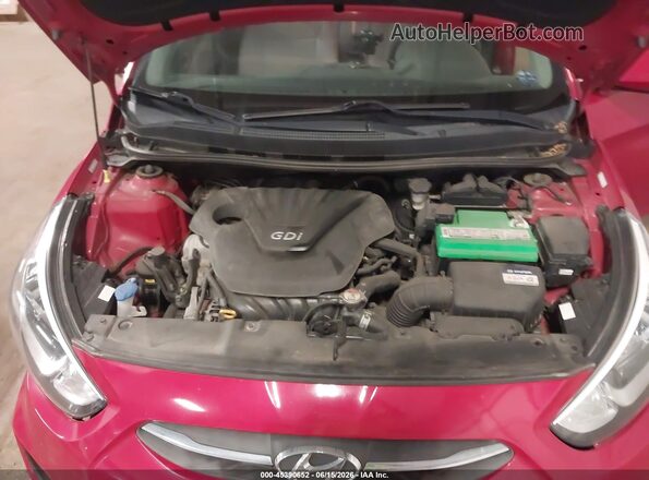 KMHCT4AE1GU135850 2016 HYUNDAI ACCENT Красный Вид сзади