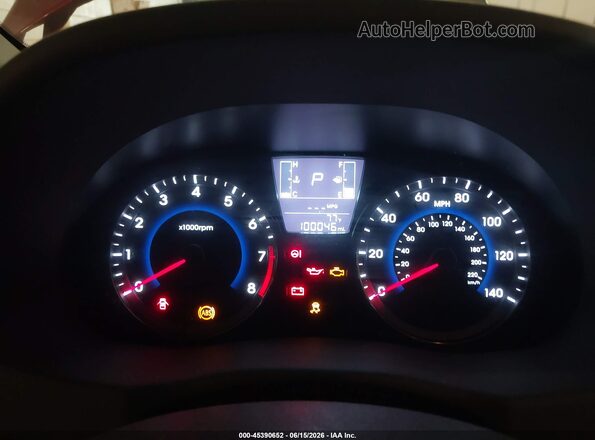KMHCT4AE1GU135850 2016 HYUNDAI ACCENT Красный Вид задних сидений