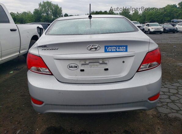 KMHCT4AE1GU953059 2016 HYUNDAI ACCENT Silver Вид ззаду