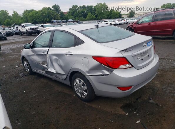 KMHCT4AE1GU953059 2016 HYUNDAI ACCENT Silver Задня ліва чверть