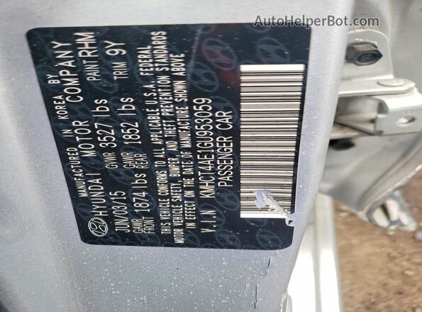 KMHCT4AE1GU953059 2016 HYUNDAI ACCENT Silver Вид підкапотного простору