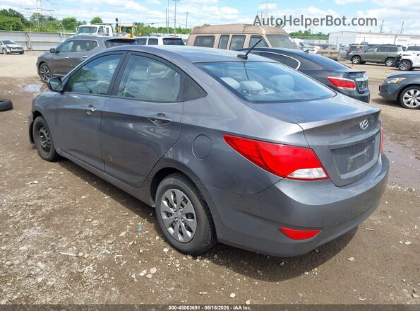 KMHCT4AE1GU962053 2016 HYUNDAI ACCENT Gray Trasero izquierdo