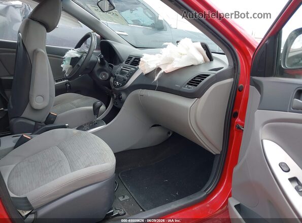 KMHCT4AE1GU999782 2016 HYUNDAI ACCENT Red Вид салону спереду