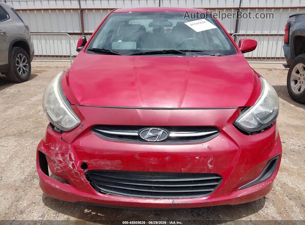 KMHCT4AE1GU999782 2016 HYUNDAI ACCENT Red Вид спереду