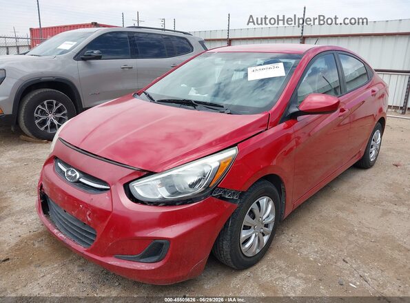 KMHCT4AE1GU999782 2016 HYUNDAI ACCENT Red Передня ліва чверть