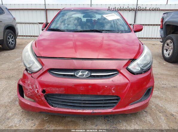 KMHCT4AE1GU999782 2016 HYUNDAI ACCENT Red Вид щитка приладів